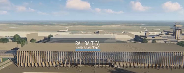 Izsludināts starptautisks konkurss Rail Baltica stacijas starptautiskajā lidostā „Rīga” un saistītās infrastruktūras būvniecībai 