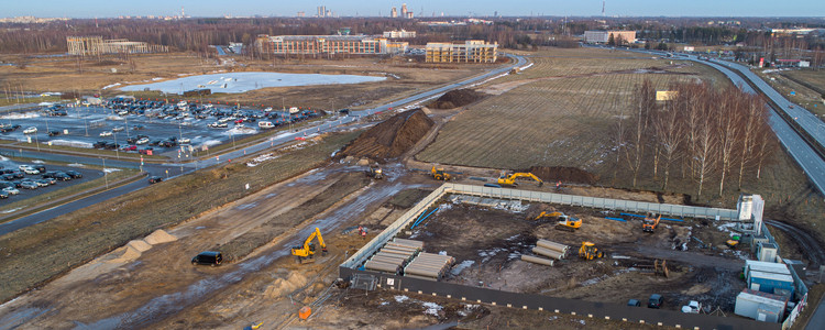 Rail Baltica lidostas „Rīga” dzelzceļa stacijas būvniecības teritorija pakāpeniski paplašinās